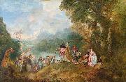 WATTEAU, Antoine The Embarkation for Cythera Sweden oil painting artist